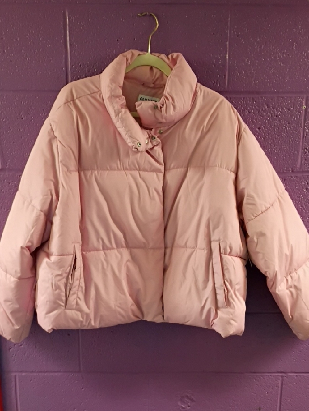 Old Navy Pink Puffer Jacket - Women's Lightweight Quilted Coat